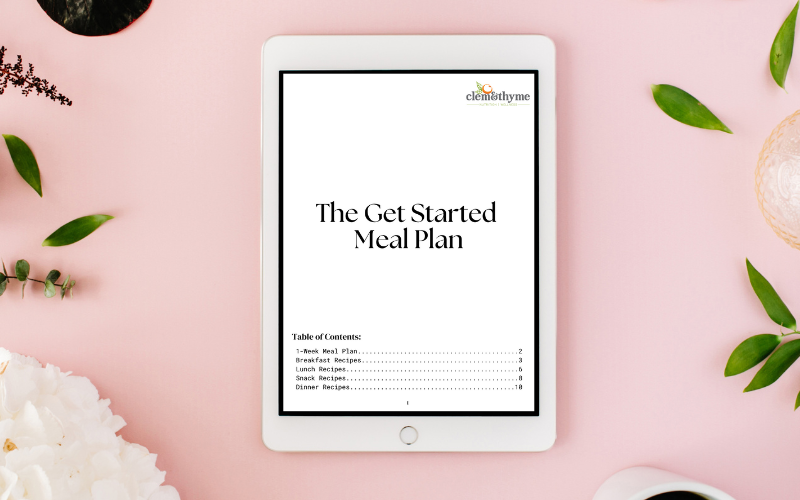 free get started meal plan